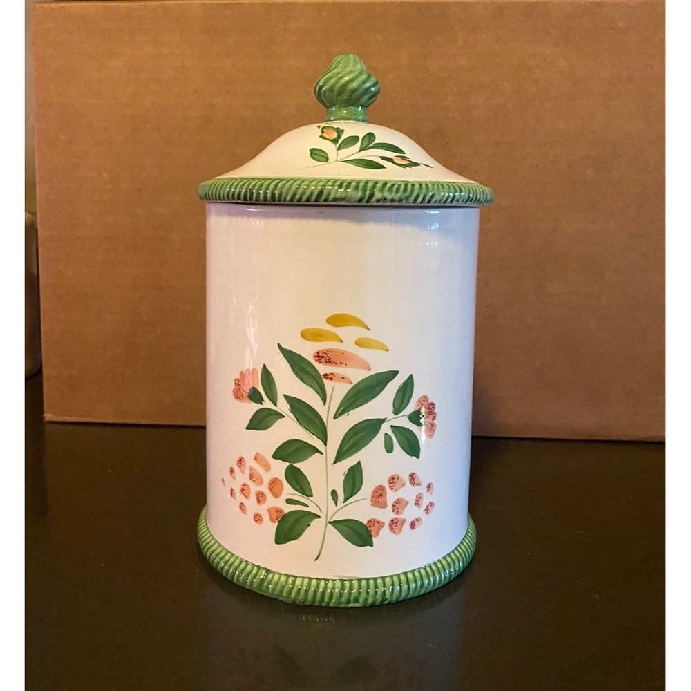 Nora Fenton Handpainted Canister Made in Italy. Numbered 105/99G